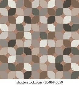 seamless geometric pattern brown background stock vector royalty