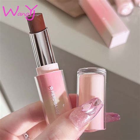 Herorange ลิปสติก ให้ความชุ่มชื้น พร้อมกระจก สําหรับริมฝีปากอวบอิ่ม ...