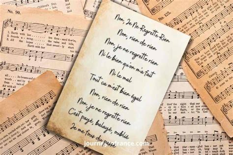 Non, Je Ne Regrette Rien Lyrics In French (With English Translation ...