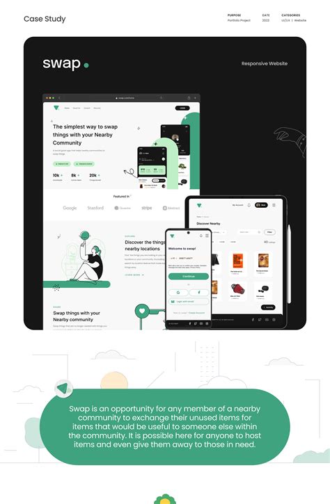 Swap - Website Responsive | UI/UX Case Study on Behance