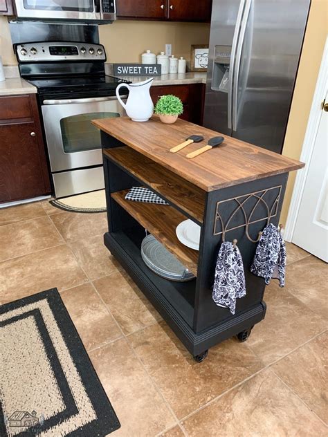 Repurposed Sideboard Cabinet Turned Into a Kitchen Island | Oh My ...