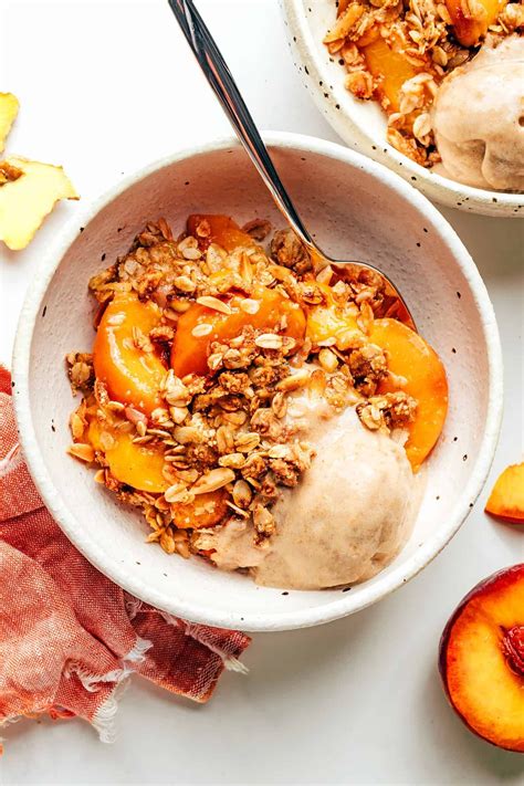 Ginger peach crisp – Artofit