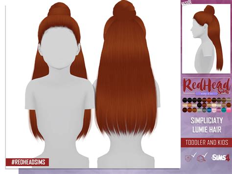 Sims 4 Red Hair Cc - 2024 HairStyles Ideas