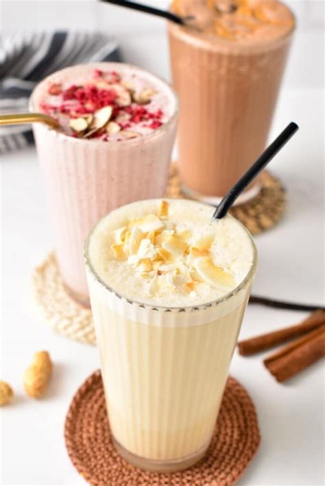 Low-Calorie Protein Shake Recipes (3 Ways, 27g Proteins) - The Conscious Plant Kitchen