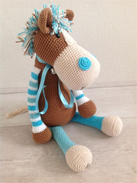 Stuffed crochet animal/crochet horse amigurumi | Etsy