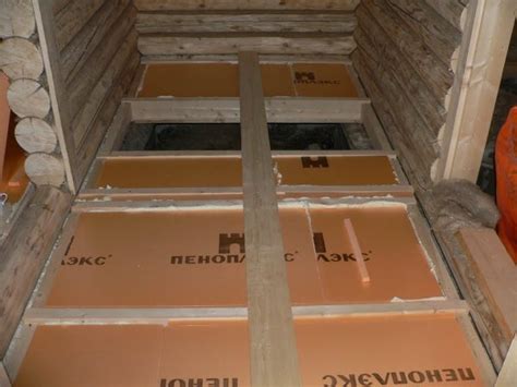 Утепление пеноплексом деревянного и бетонного пола своими руками