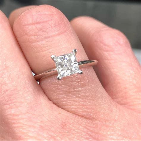 Diamonds On The Square | Jewelry | Carat Princess Cut Moissanite ...