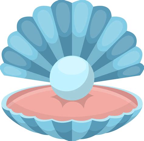 Sea shell with pearl clipart design illustration 9380758 PNG