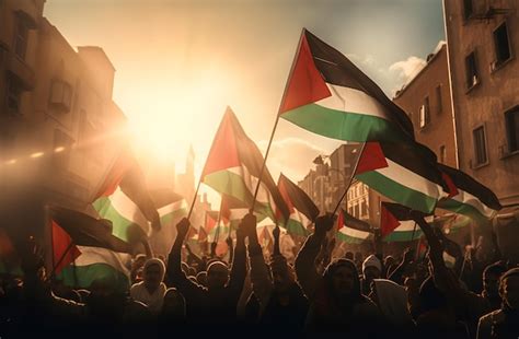 Premium Photo | Palestinian Freedom Protesters AI Generative Photo