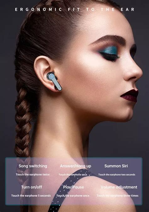 M19 Pro Wireless With Microphone In-Ear Headsets Led Battery Display ...