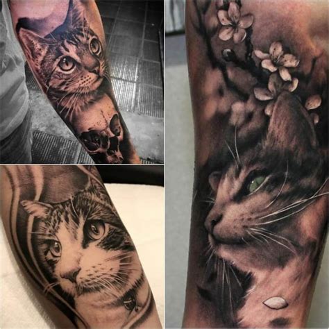 Тату Кот - Значение Независимости и Самодостаточности | Animal tattoo ...