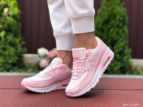 Женские кроссовки Nike Air Max 90 (пудровые/розовые) стильные модные ...
