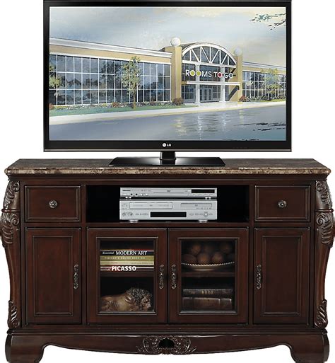 Ava Dark Cherry Wood Console | Rooms to Go