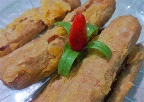 resep sosis goreng tepung crispy oleh rifky dian hasna cookpad
