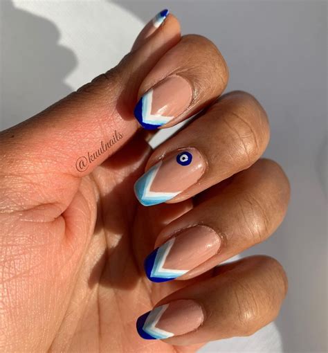 Evil Eye Nails Art Silver Nail Art, Black Nail Art, Black Nails, Eye ...