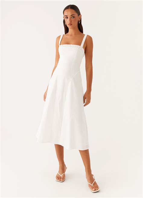 white a line midi dress 6