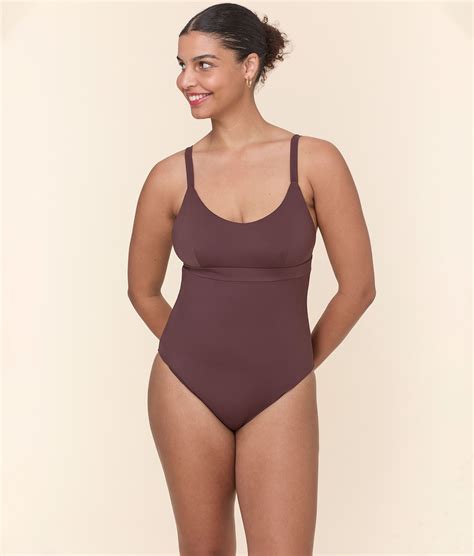 The Honolulu One Piece - Eco Nylon - Mink - Long Torso - Andie Co.