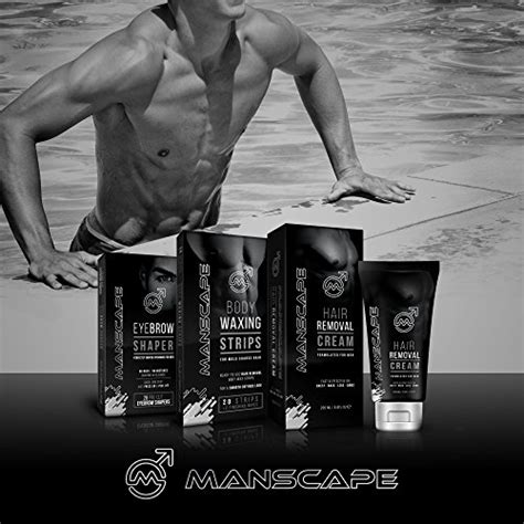 Manscape Set Hair Removal Cream, Body Waxing Strips and Eyebrow Shaper - Buy Online in UAE ...