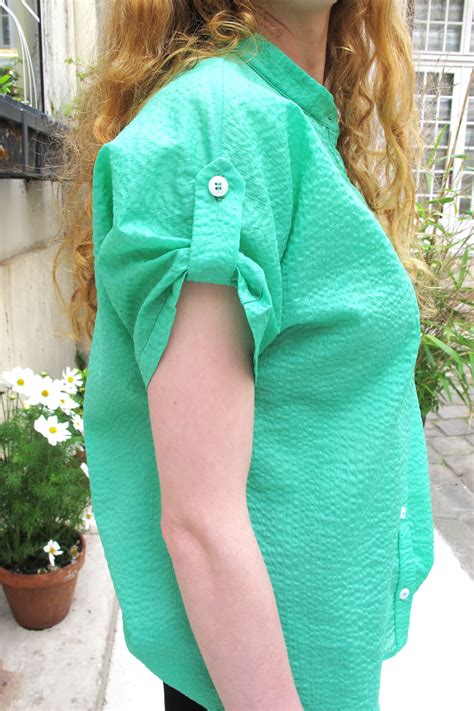 Rori-Seersucker Short Sleeve Shirt-Mint – Erotokritos Store