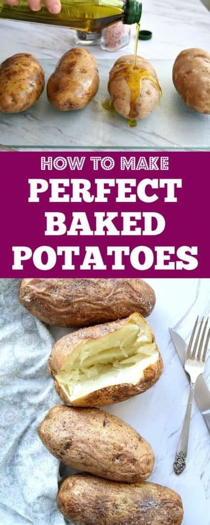 How to make Perfect Baked Potatoes - The Schmidty Wife