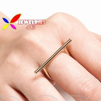 Девочки кольца золото серебро черный покрытие simple медь палочка ...