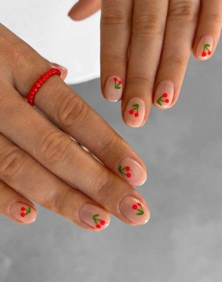 cute spring nails  inspire   cherries