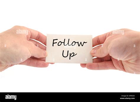 Follow up text concept Stock Photo - Alamy