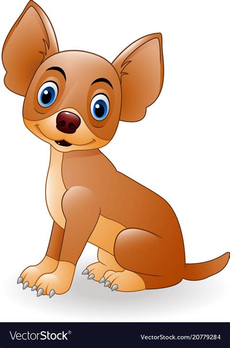 Cartoon young dog sitting Royalty Free Vector Image