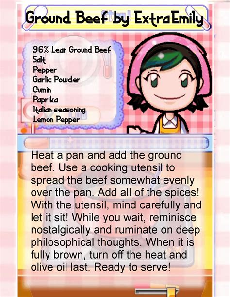 ExtraEmily’s Cooking Streams as Recipes! 🧂 "Let her Cook"-Book! 👩‍🍳 : r