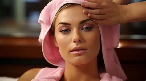 Premium Photo | A Woman receiving Eyelash Perming in beauty and spa center