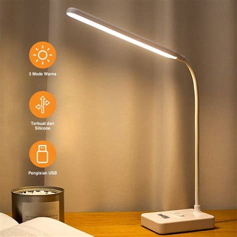 jual lampu meja belajar desk lamp  led usb version   color