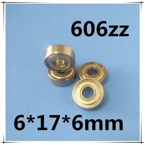 Free Shipping 606 606zz 6x17x6mm ball bearing 20pcs/lot-in Shafts from ...