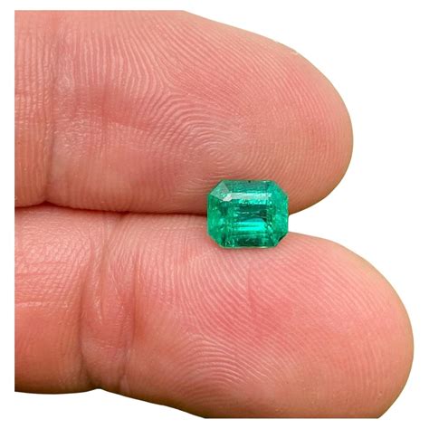 natural emerald loose gemstone  ct emerald cut origin zambia
