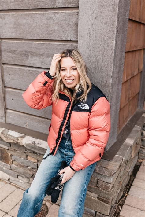 north face pink puffer jacket 1