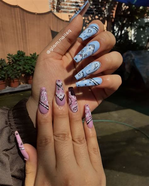 Uñas largas | Uñas vaqueras, Uñas postizas negras, Arte para uñas largas