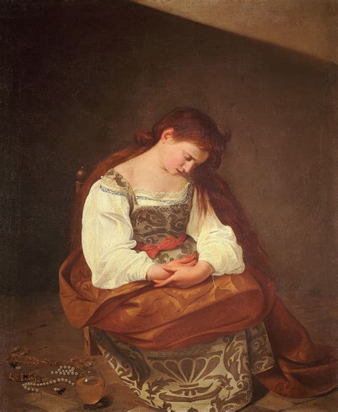 Caravaggio - Penitent Magdalene | Caravaggio paintings, Caravaggio ...