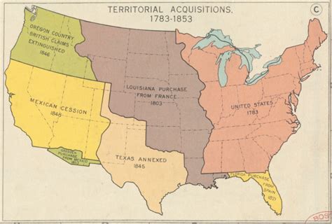 Territorial Acquisitions of United States | Historical maps, Map, Map ...