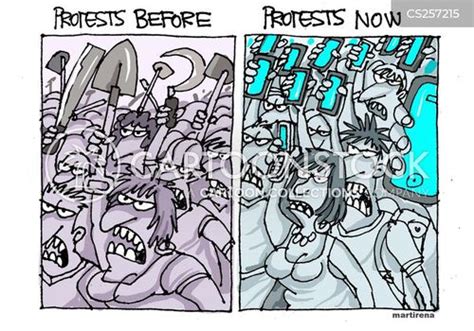 Angry Mob Cartoons and Comics - funny pictures from CartoonStock