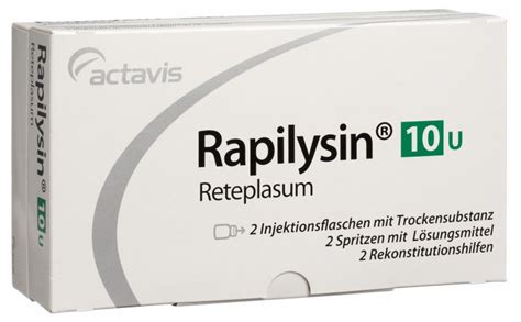 Rapilysin Trockensubstanz 10 E C Solv Durchstechflasche 2 Stück in der ...