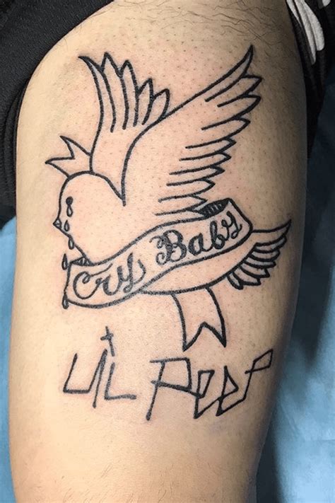 Tattoo uploaded by Anthony Nguyen • Lil Peep Cry Baby with his ...