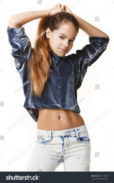 Young Cute Teen Girl Posing Studio Stock Photo 626179508 | Shutterstock