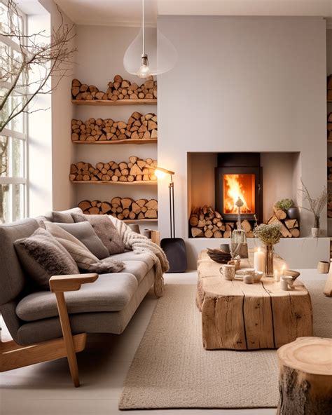 une deco cosy avec du bois  blog deco