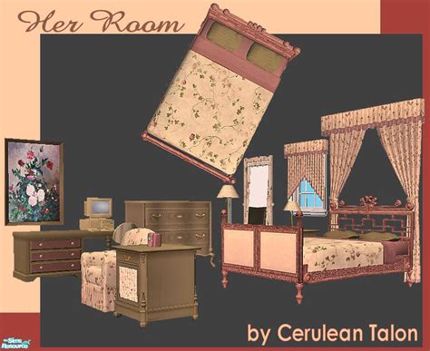 The Sims Resource - Vintage Flowers Bedroom