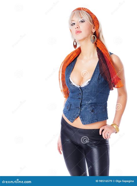Hot Blond Woman stock image. Image of dress, dreaming - 98516579