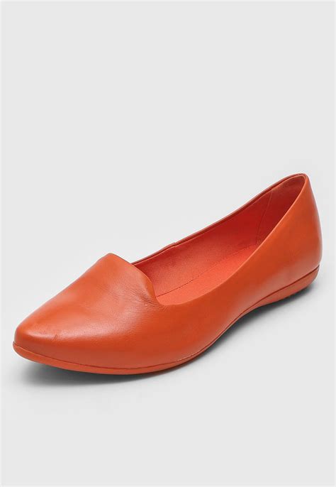 Sapatilha Bico Fino Bottero - Sapatilha Bottero Bico Fino Laranja - Compre Agora | Dafiti Brasil
