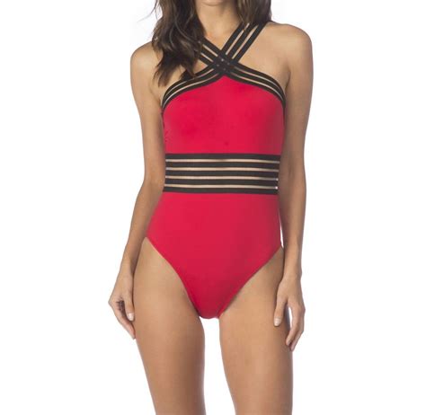Kenneth Cole - High Neck One Piece Swimsuit – Snagged & Bagged