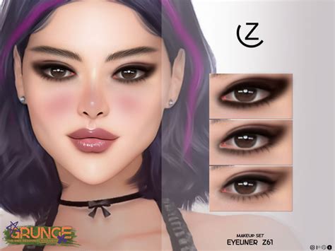 The Sims Resource | GRUNGE EYELINER Z61