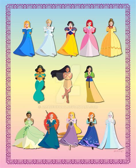 Cutesy Disney Princesses by AmadeuxWay on DeviantArt