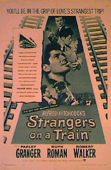 Strangers on a Train Original R1957 U.S. One Sheet Movie Poster ...