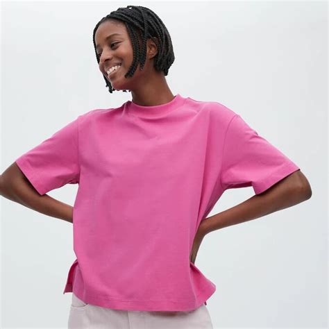 UNIQLO / Женская футболка, розовый | Женские футболки. Женские футболки